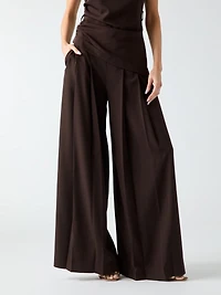 Marciano wide-leg pleated pants