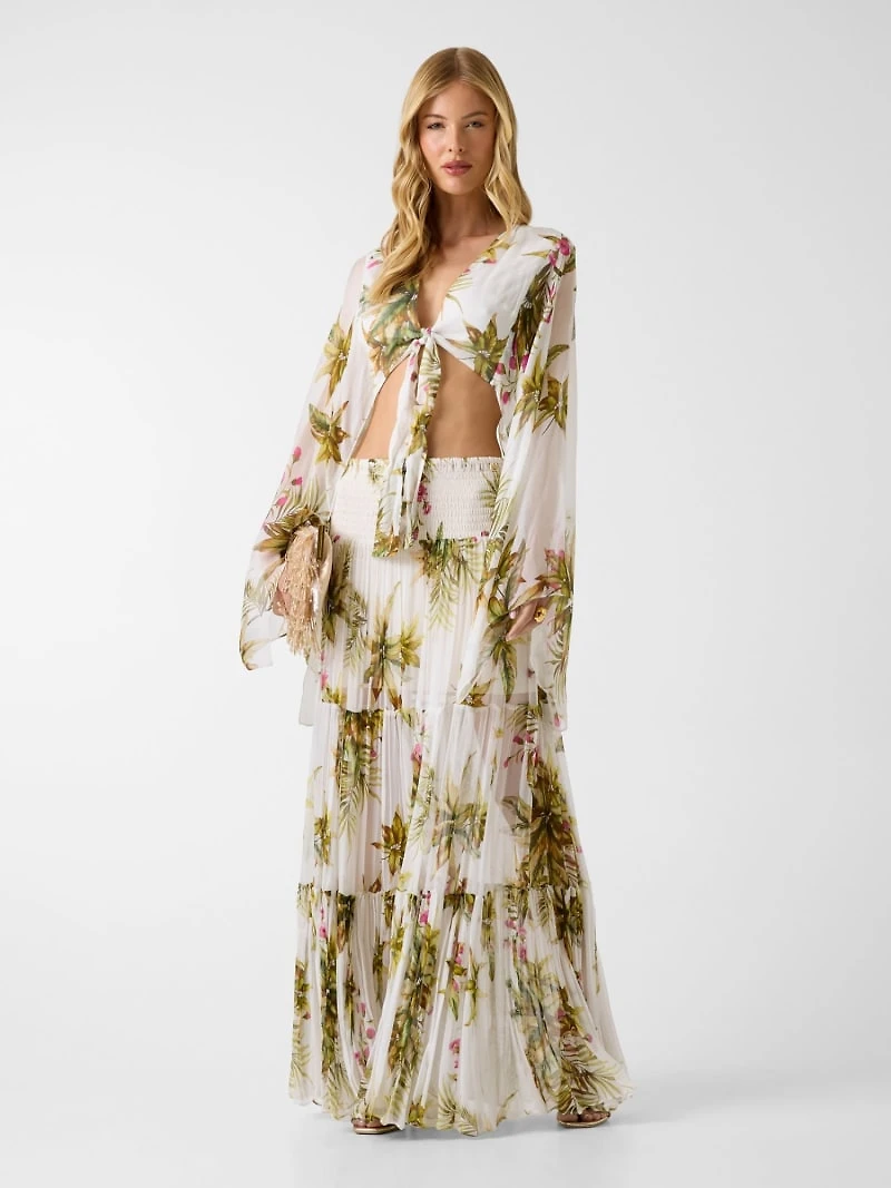 Marciano floral print maxi skirt