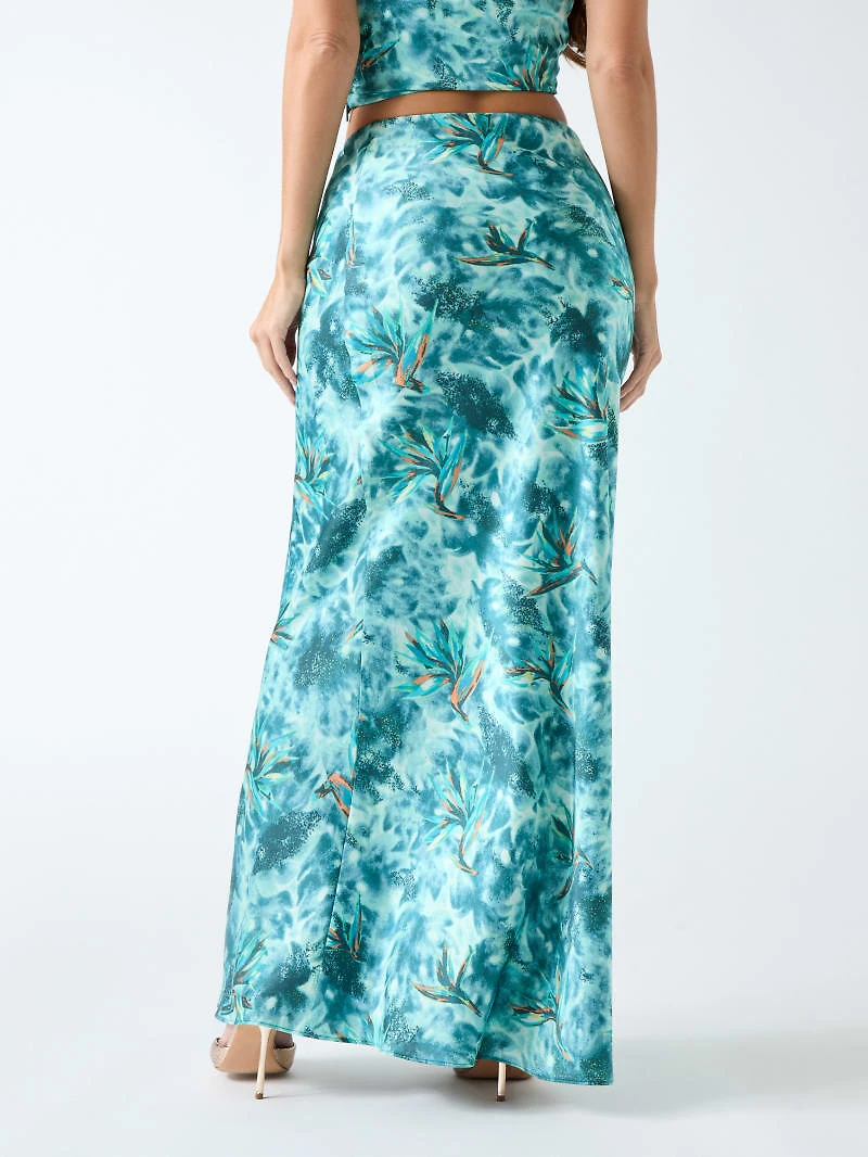 Marciano floral print maxi skirt