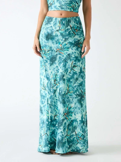 Marciano floral print maxi skirt