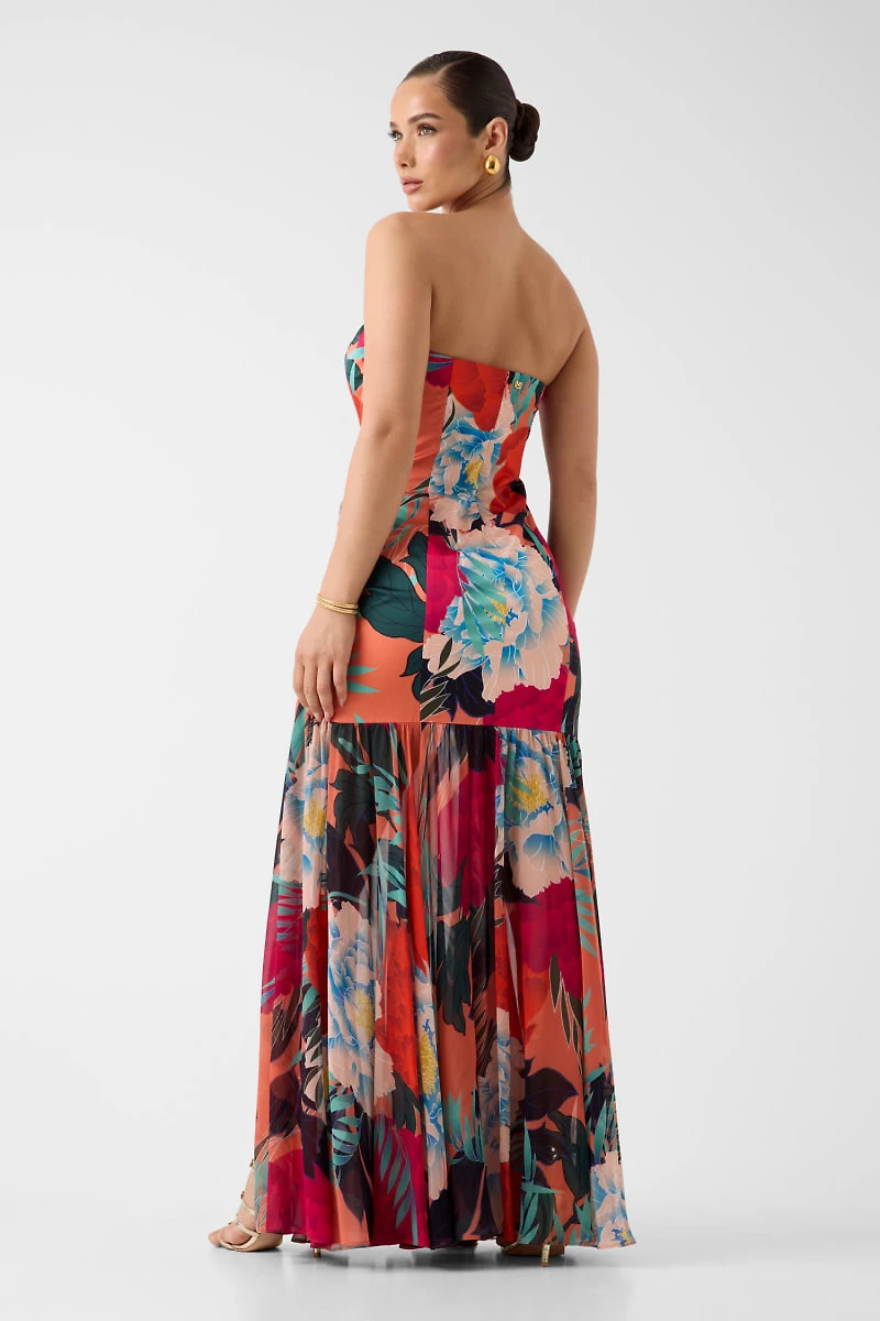 Marciano strapless maxi dress