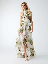 Marciano halter-neck maxi dress