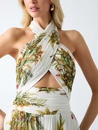 Marciano halter-neck maxi dress
