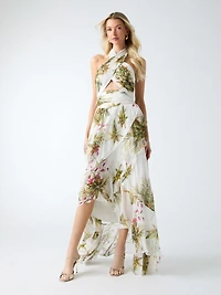Marciano halter-neck maxi dress