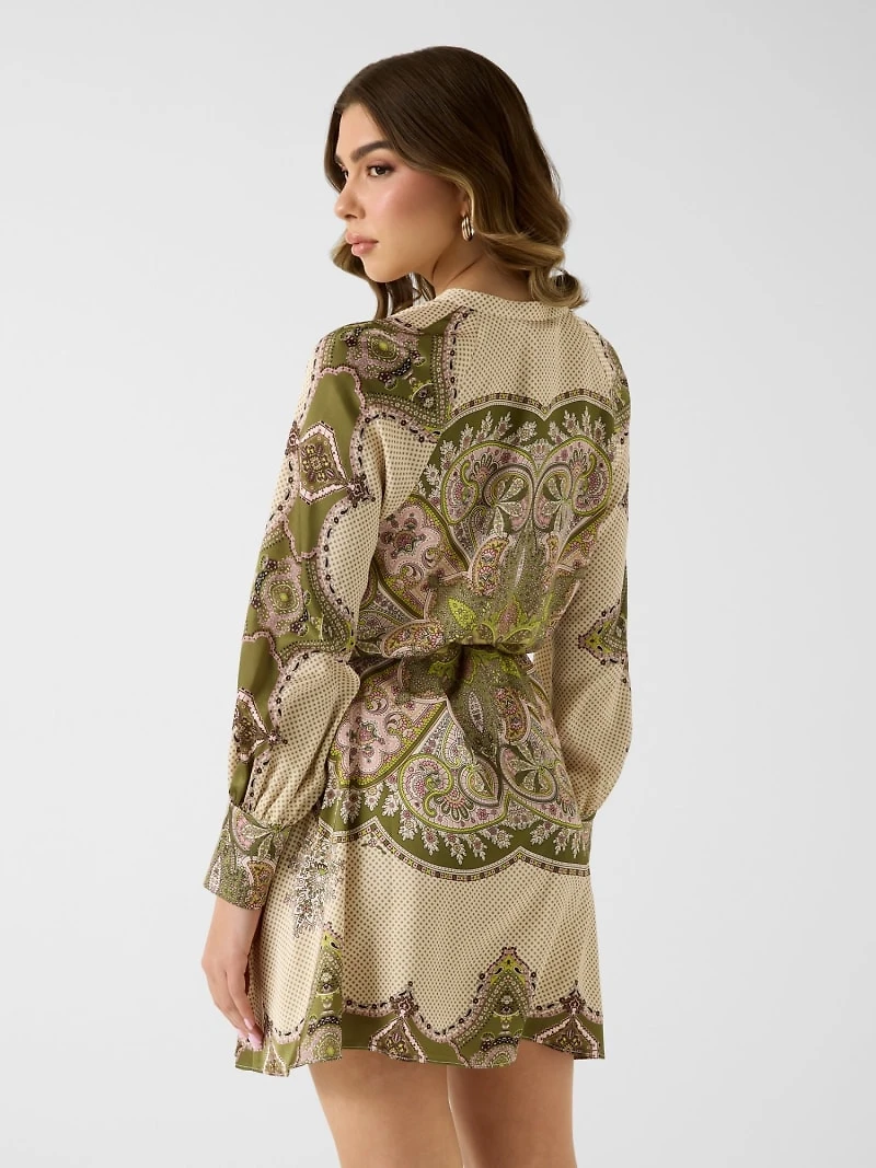 Marciano fit and flare mini dress