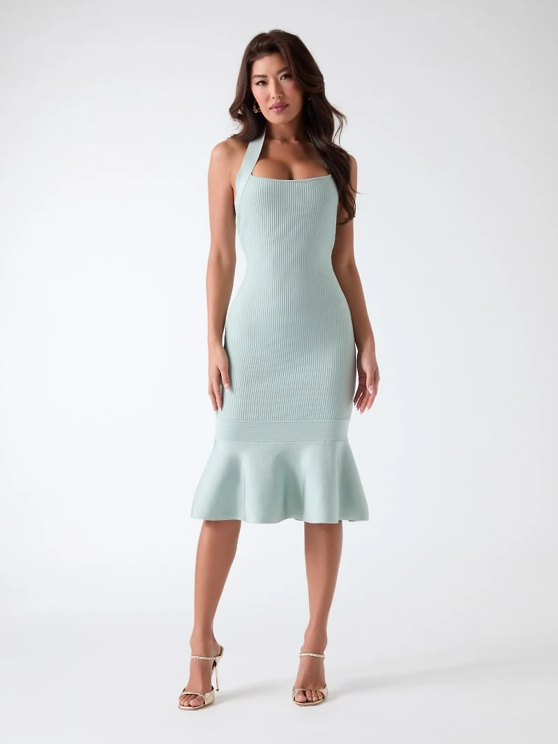 Marciano halter-neck midi dress