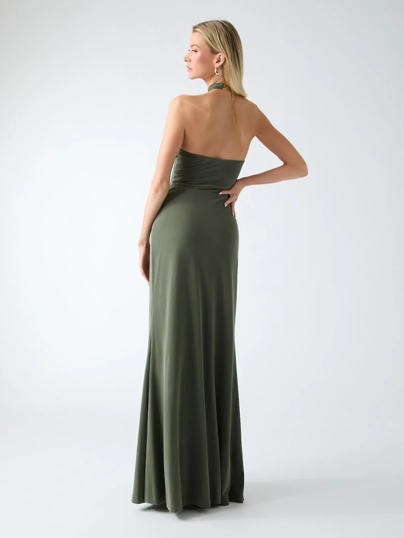 Marciano halter-neck maxi dress