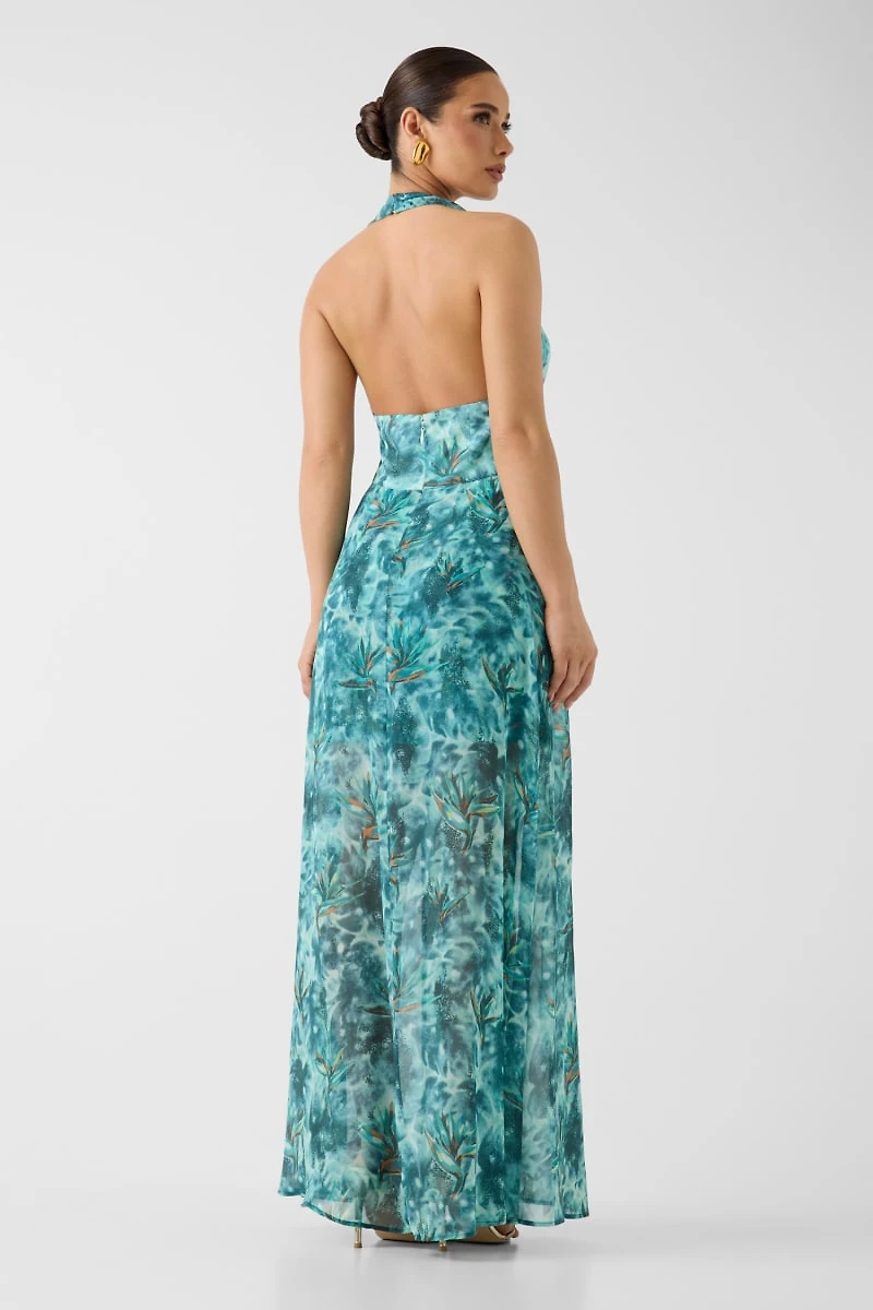 Marciano halter-neck maxi dress