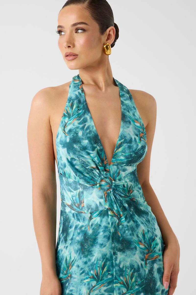 Marciano halter-neck maxi dress