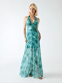 Marciano halter-neck maxi dress