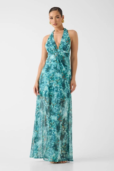 Marciano halter-neck maxi dress