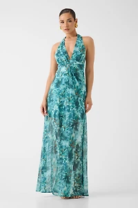 Marciano halter-neck maxi dress