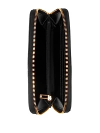 Kiran Logo Shine Medium Zip-Around Wallet