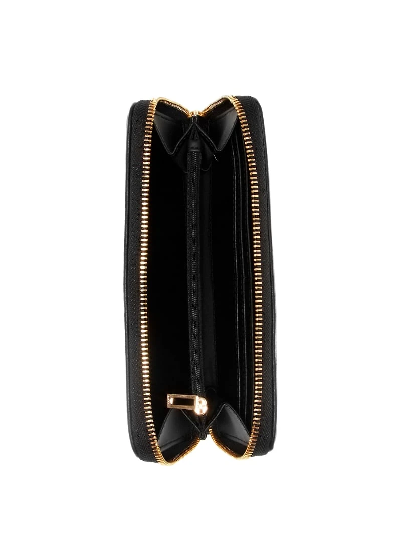 Bowie Debossed Logo Zip-Around Wallet