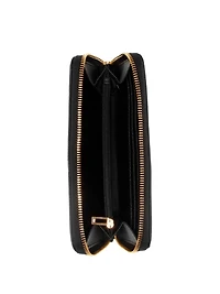 Bowie Debossed Logo Zip-Around Wallet