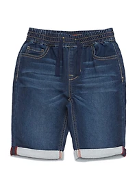 Todd Knit Denim Shorts (7-18)