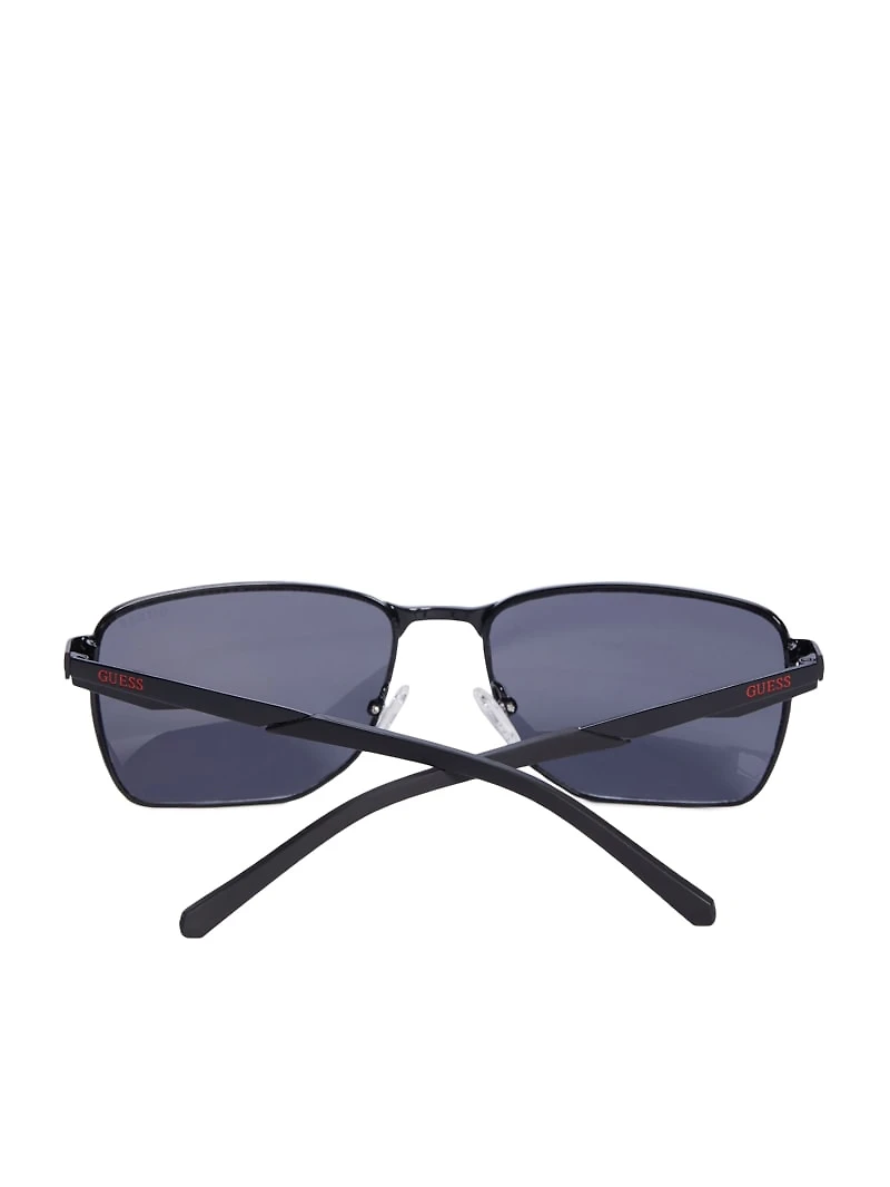 Rectangle Metal Pilot Sunglasses