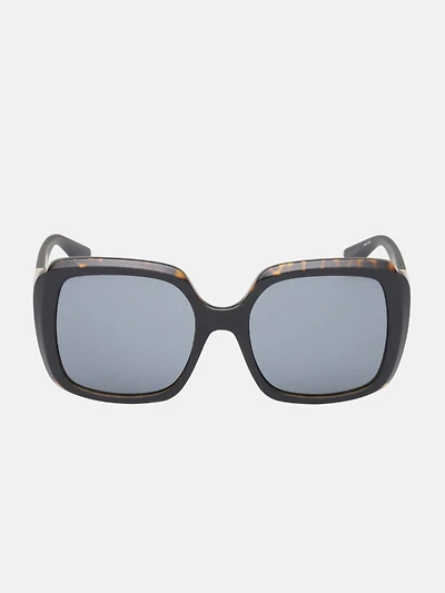 Two-Tone Square Plastic Sunglasses