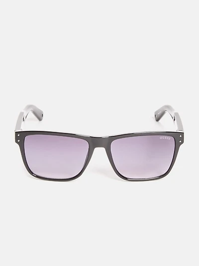 Metal Arm Square Sunglasses