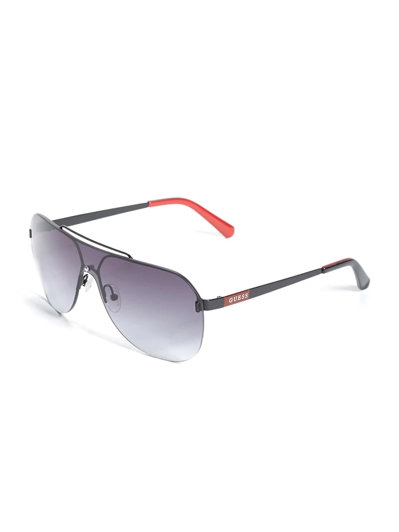 Rimless Shield Sunglasses