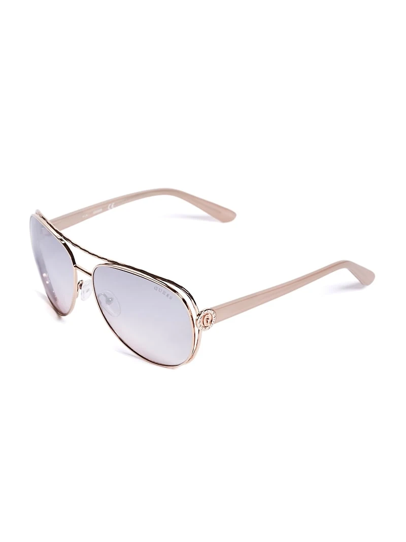 Tinted Aviator Sunglasses