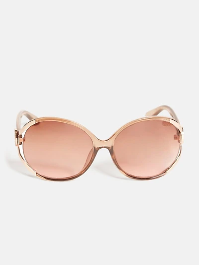 Script Logo Plastic Sunglasses