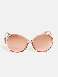 Script Logo Plastic Sunglasses