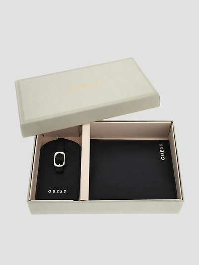 Passport Case and Luggage Tag Gift Set