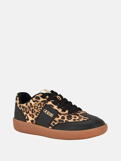 Pelara Faux-Leather Low-Top Sneakers