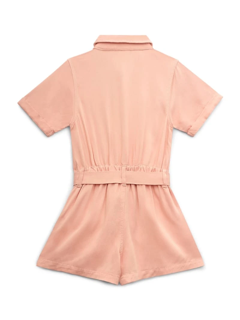Rachel Twill Romper (7-14)