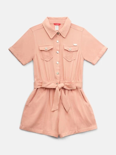Rachel Twill Romper (7-14)
