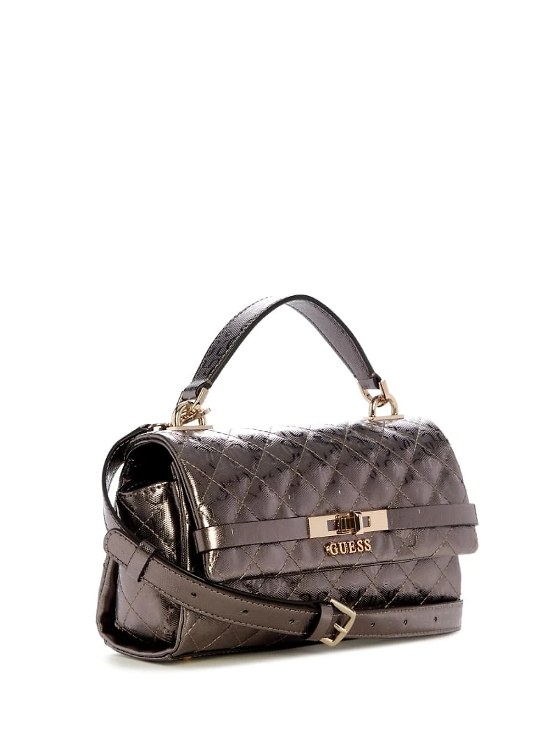 Idra Metallic Top Handle Crossbody