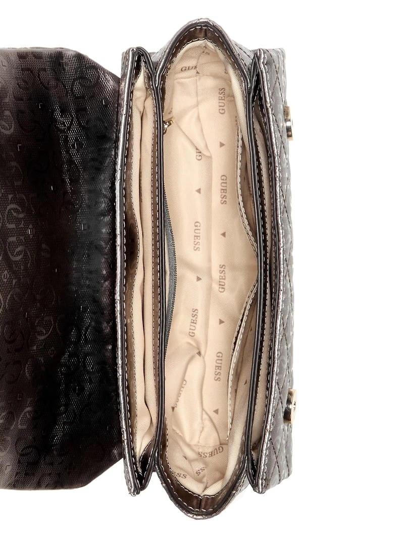 Idra Metallic Top Handle Crossbody