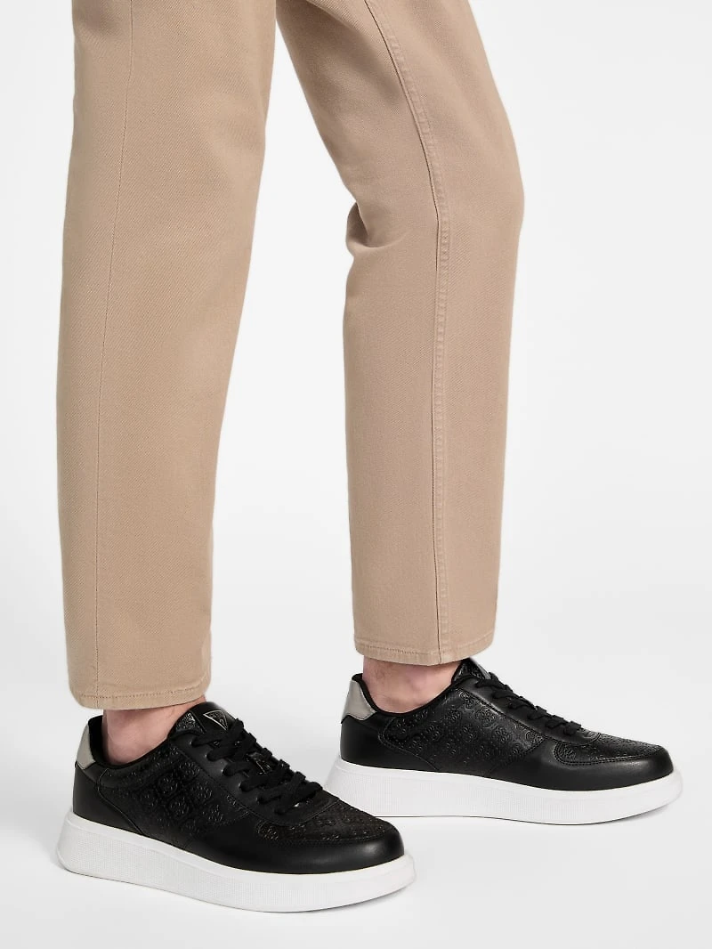 Wulfred Embossed Low-Top Sneakers