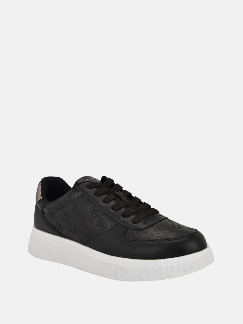Wulfred Embossed Low-Top Sneakers