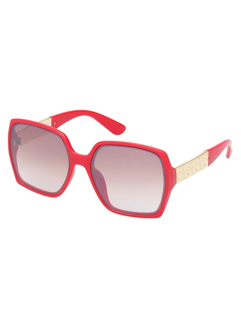 Square Logo Plastic Sunglasses