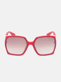 Square Logo Plastic Sunglasses