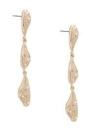 14K Gold-Plated Linear Earrings