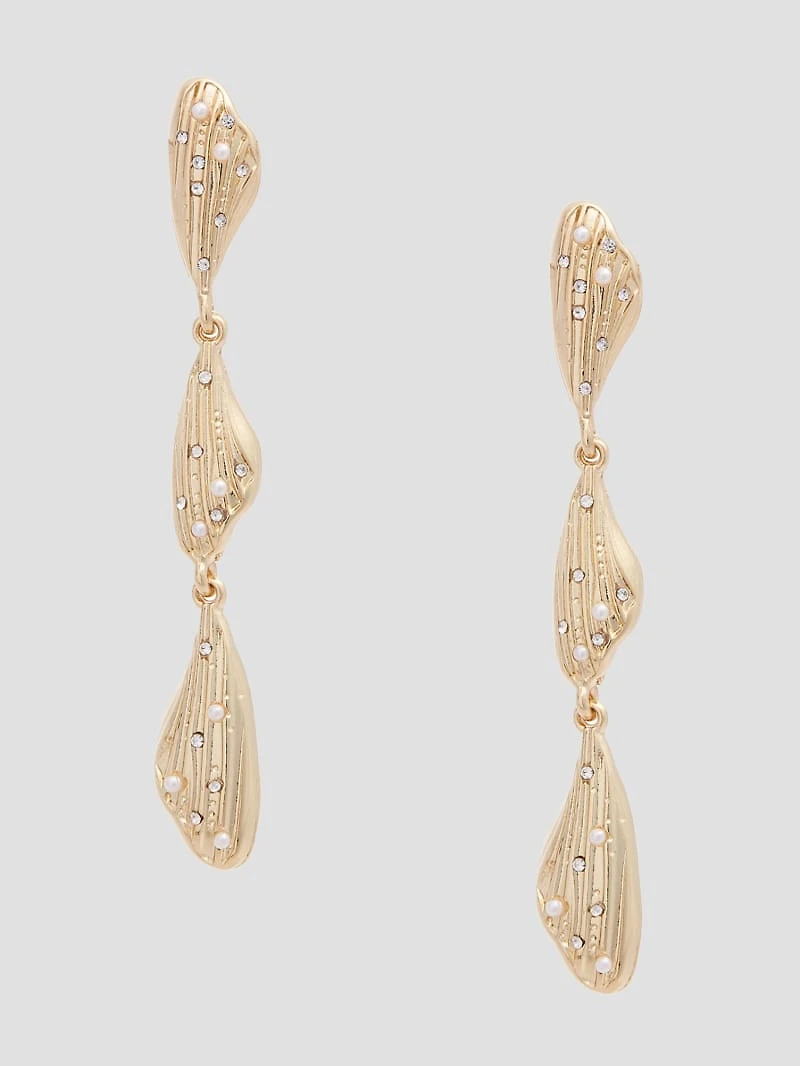 14K Gold-Plated Linear Earrings