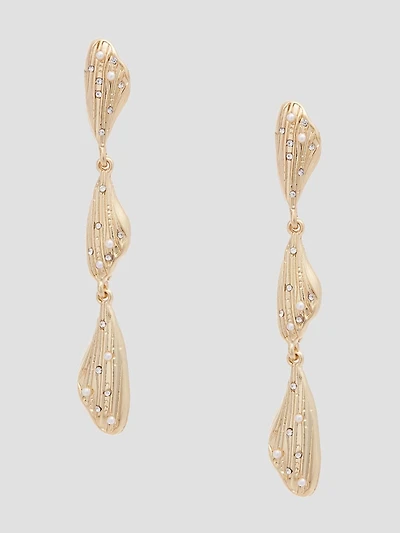14K Gold-Plated Linear Earrings