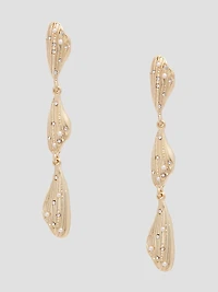 14K Gold-Plated Linear Earrings