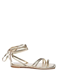 Sarah Metallic Flat Sandal