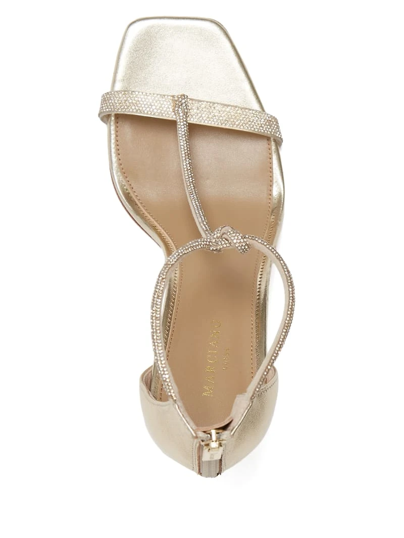Olivia Embellished Leather Sandal