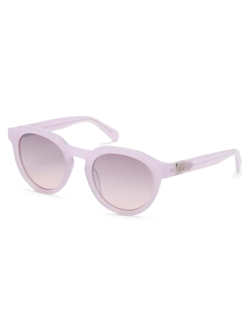 Oversized Round Plastic Sunglasses