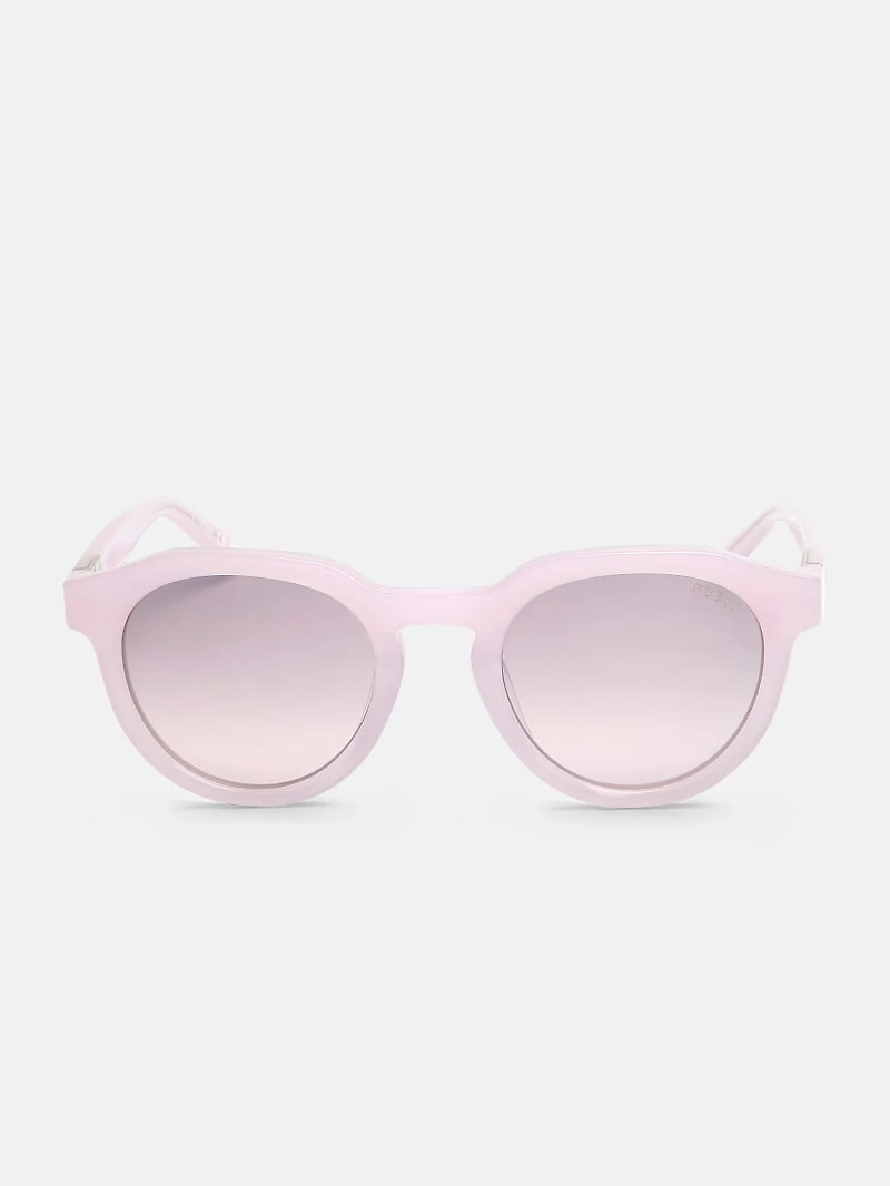 Oversized Round Plastic Sunglasses