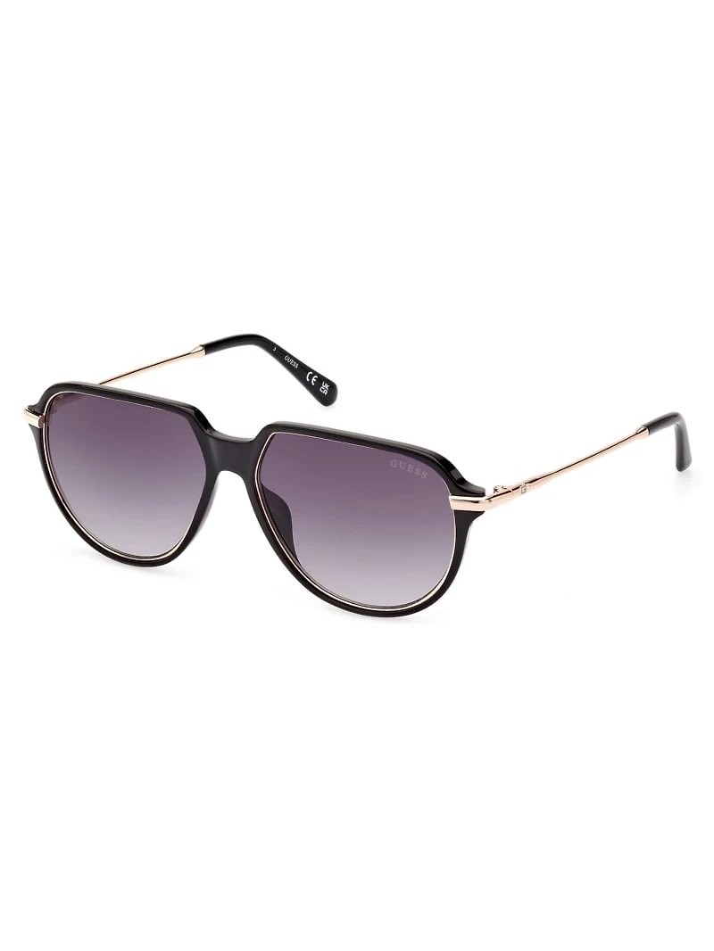 Plastic Aviator Sunglasses