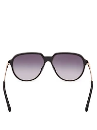 Plastic Aviator Sunglasses