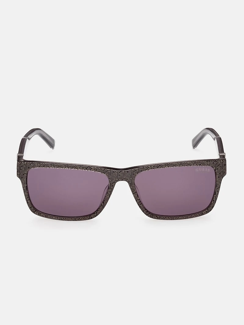 Myles Plastic Square G Cube Sunglasses
