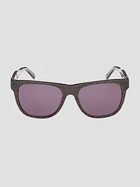 Square Logo Print Plastic Sunglasses