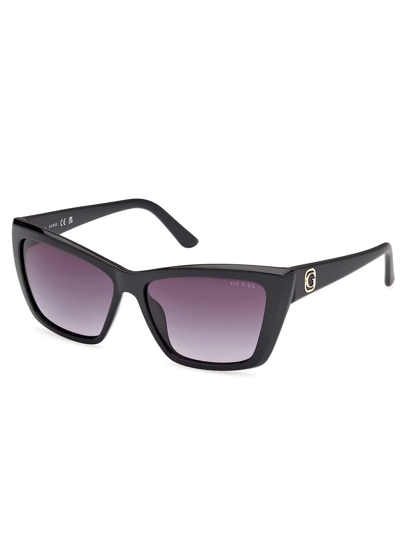 Cat-Eye Plastic Sunglasses